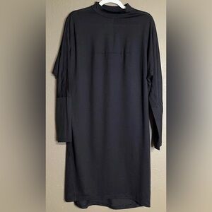 LULULEMON The Lab Vindur Black Mock Neck Long Sleeve Dress Women’s Medium NWOT